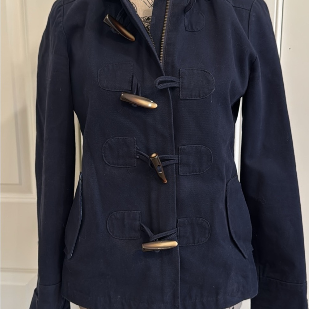 Navy Banana Republic Women's Toggle Jacket